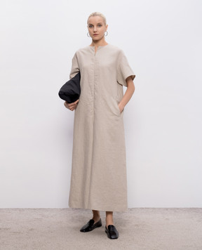 Intoca Бежевий комбінезон з льону 261MITSAIO1203