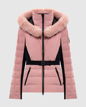 Mackage Рожева гірськолижна пухова куртка ELITA-ZR з хутром ELITASHR