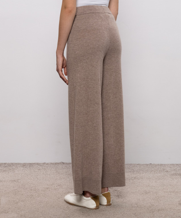 Max Mara Weekend Бежеві штани ZINCO з вовни і кашеміру WKDZINCO зображення 4