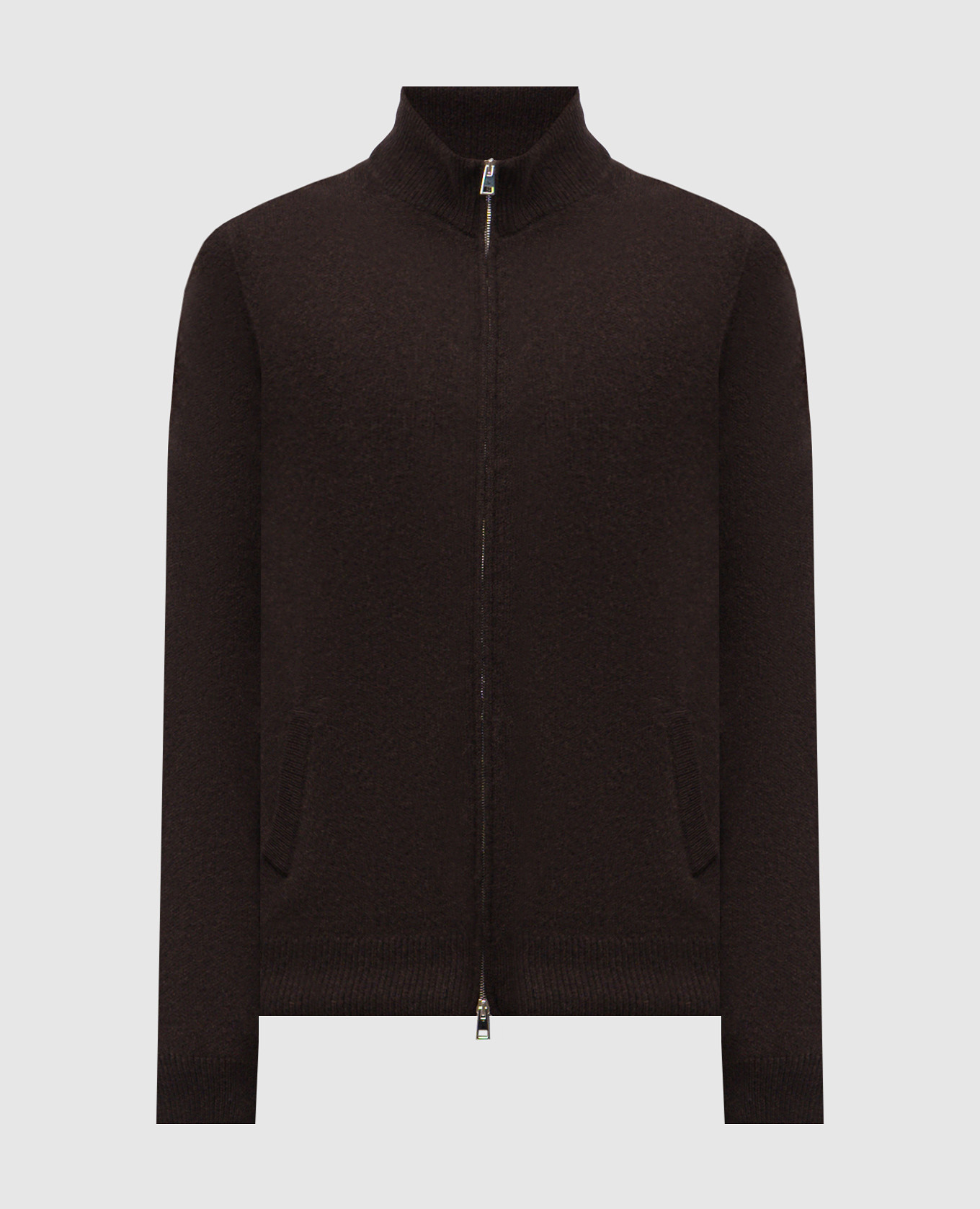 Коричневый кардиган из кашемира