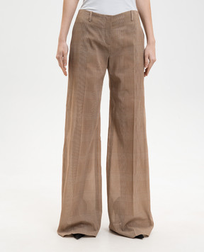 Ermanno Scervino Коричневі штани в клітинку D486P716WJV