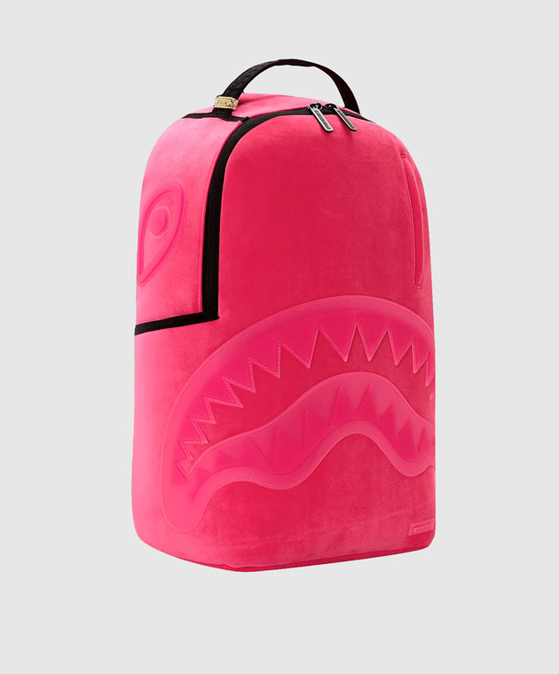 Sprayground Детский розовый велюровый рюкзак SHINOBI SHARKS IN PARIS 910B7320NSZ изображение 2