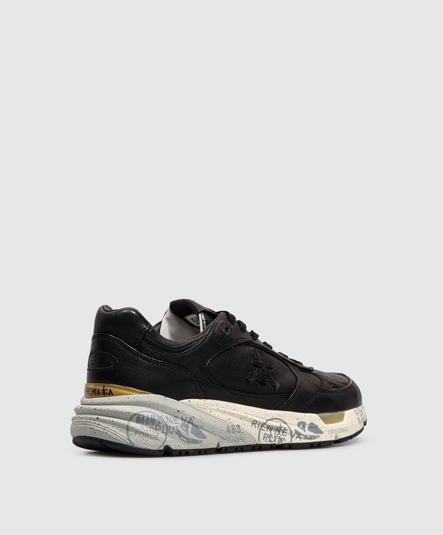 Premiata Черные кожаные кроссовки Mase25 MASE258420 изображение 3