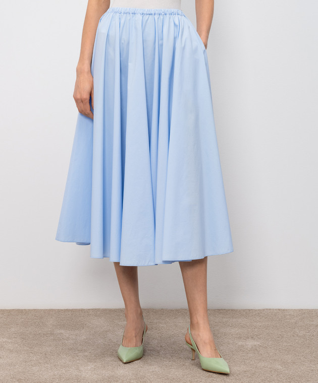 Fabiana Filippi Блакитна спідниця міді GND276F828D650 зображення 3