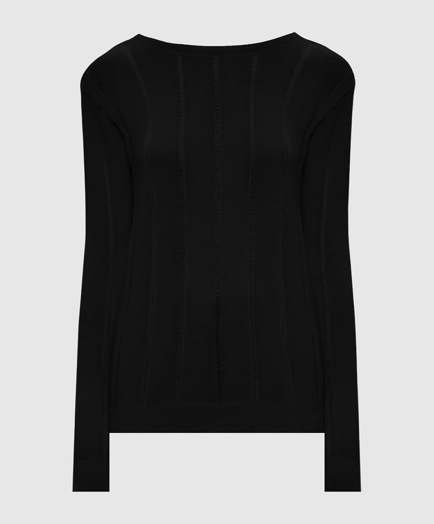 Ann Demeulemeester Чорний джемпер Nese з кашеміром B0014316KN085