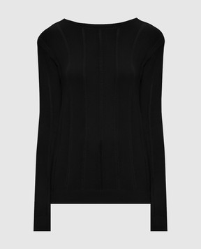 Ann Demeulemeester Чорний джемпер Nese з кашеміром B0014316KN085