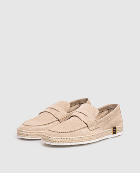 MooRER Бежеві замшеві еспадрильї RIVERS RIVERSP5