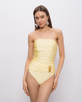 Simkhai Желтый купальник Lorena Shell 2269076SW