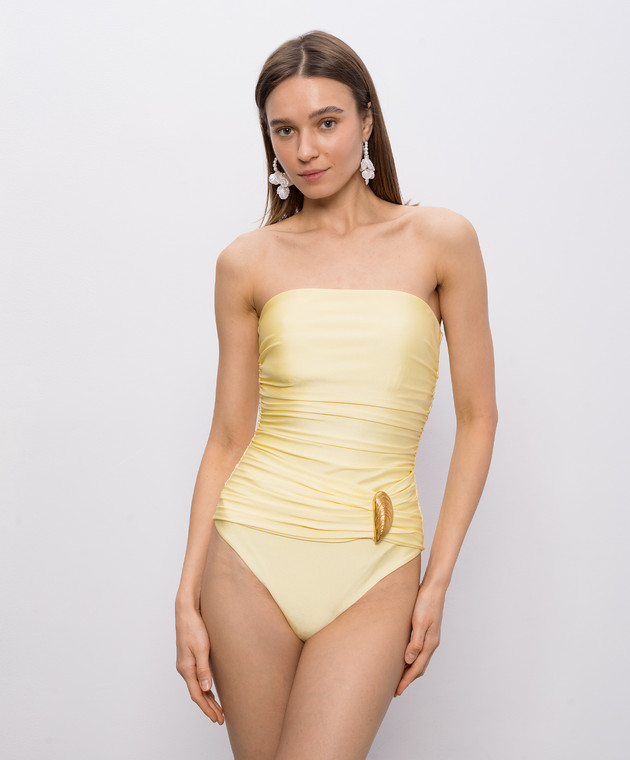 Simkhai Желтый купальник Lorena Shell 2269076SW изображение 2