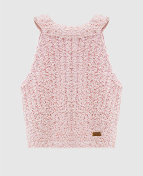 Balmain Розовый тавдовый топ GF0AB585KJ89