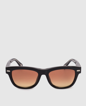 Brunello Cucinelli Черные очки Iconic Meridian MOCSTEMV22