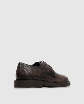 Sturlini Коричневые кожаные дерби с эффектом градиента U2600