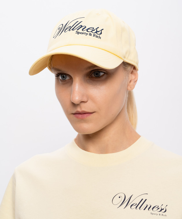 Sporty & Rich Жовтка кепка Avenue з вишивкою AC04076083YE02 зображення 2