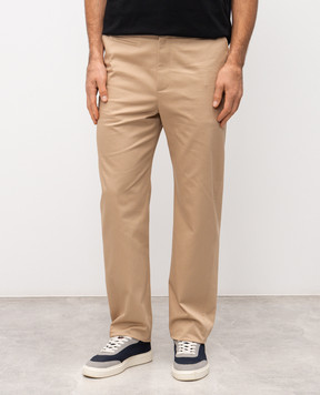 Givenchy Бежеві штани з логотипом BM51NV15XZ