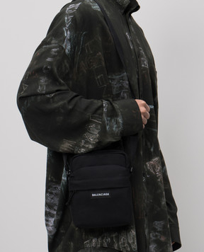 Balenciaga Чорна сумка Explorer з нашивкою логотипа 8455932AB9Q