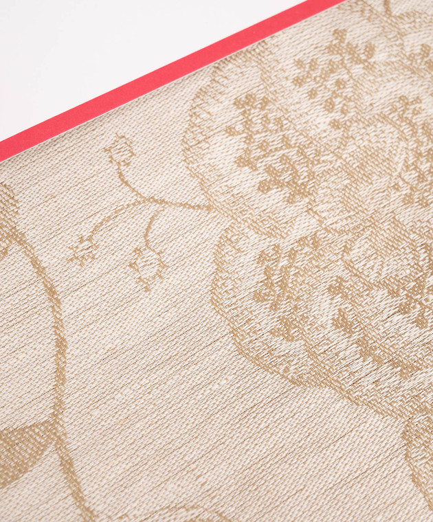 Le Jacquard Fraincais Бежева скатертина Eté indien з льону 31625 зображення 2