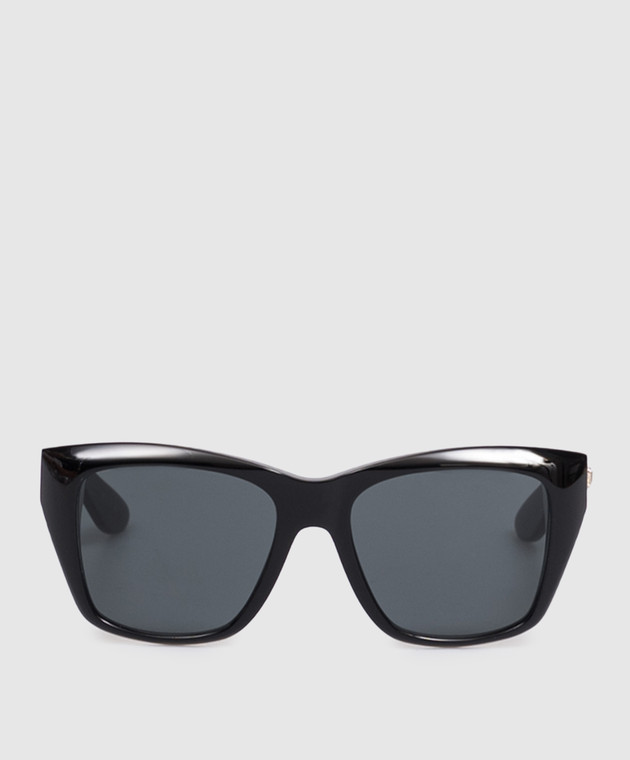 Saint Laurent Черные очки 923 с фактурным логотипом A003D8Y9956