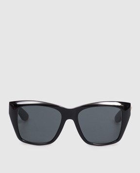 Saint Laurent Черные очки 923 с фактурным логотипом A003D8Y9956