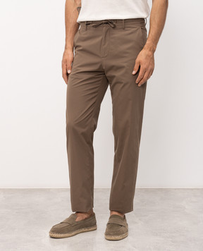 Canali Коричневі штани AV05971U91659