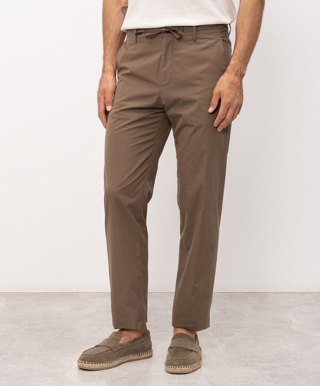 Canali Коричневі штани AV05971U91659 зображення 3