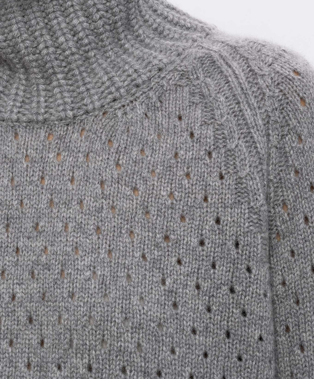 Ermanno Scervino Сірий светр з кашеміру D495M324JBV зображення 5