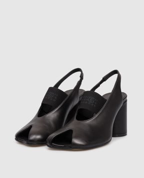Maison Margiela MM6 Чорні шкіряні слінгбеки Anatomic S59WP0213P3628