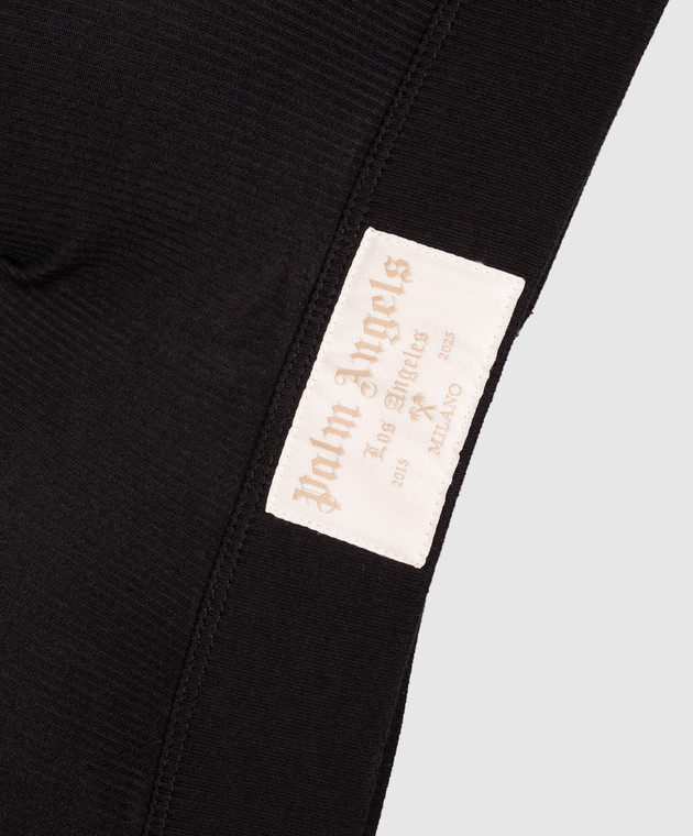 Palm Angels Черный лиф с нашивкой логотипа PLA1UWTP08SI изображение 3
