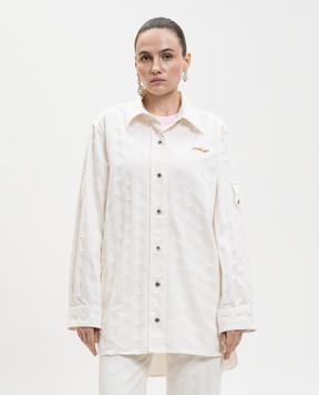 Off-White Джинсовая рубашка Star цвета айвори 2YQ007S26DEN001