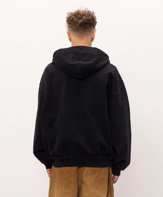 Vetements Черная спортивная куртка с принтом MH27ZU241B изображение 4