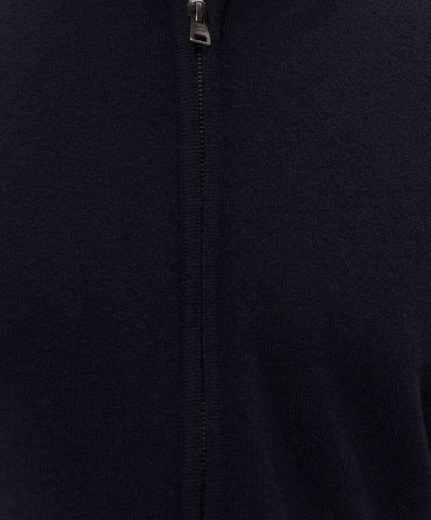 Woolrich Синій кардиган з вовни CFWOKN2064MRUF5094 зображення 5