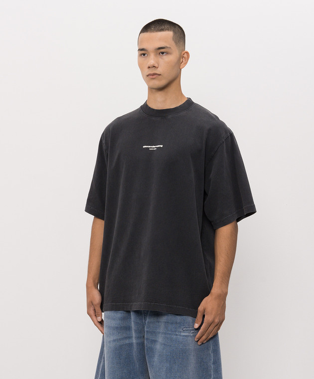 Alexander Wang Черная футболка UCC3261905 изображение 3