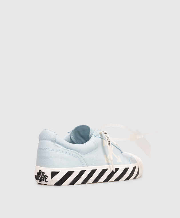 Off-White Голубые кроссовки Vulcanized Undercut OWIA28QS26FAB001 изображение 3