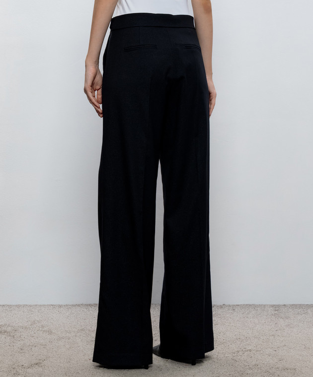 Twinset Темно-синие брюки с люрексом 262TT2531 изображение 3