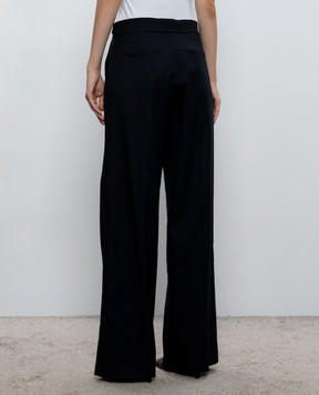 Twinset Темно-синие брюки с люрексом 262TT2531