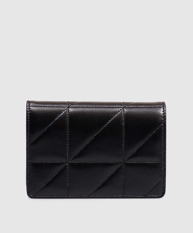 Saint Laurent Черная кожаная обложка для паспорта JAMIE 863034AAG7X изображение 2