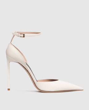 Tom Ford Кожаные лакированные босоножки цвета айвори VERTIGO W3849LCL072P