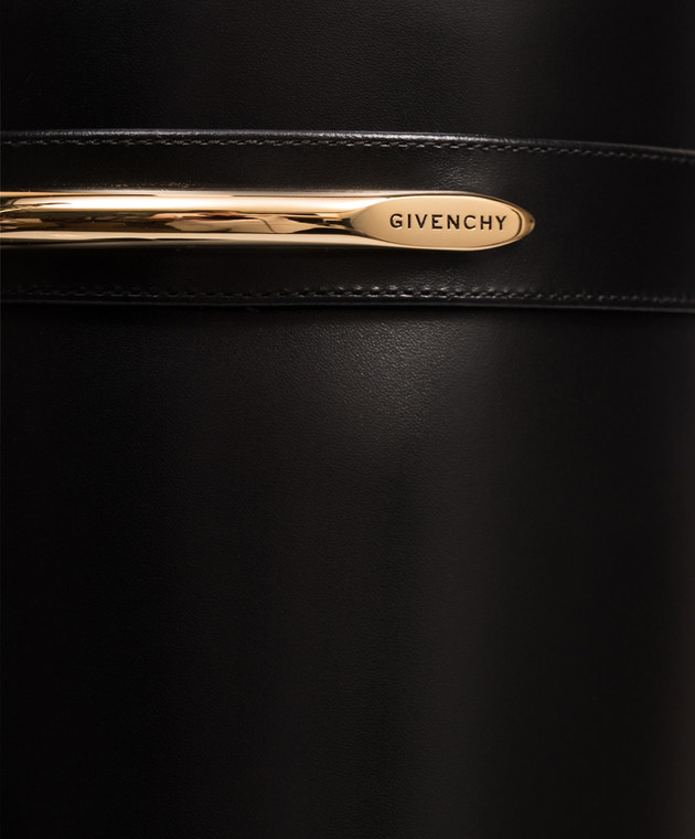 Givenchy Черные кожаные сапоги Shark Pinch BE703XE1J7 изображение 5