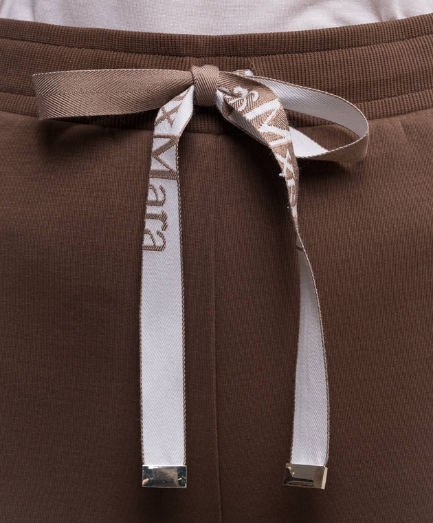 Max Mara Коричневые спортивные штаны BALI SMMBALI изображение 5