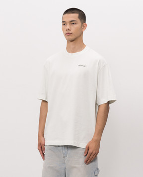 Off-White Зелена футболка Half Arrow 44MAA120S26J008