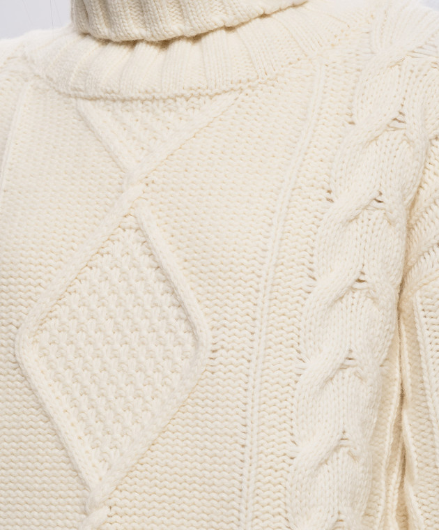 Woolrich Светр з вовною кольору айворі CFWWKN2061FRUF0706 зображення 5