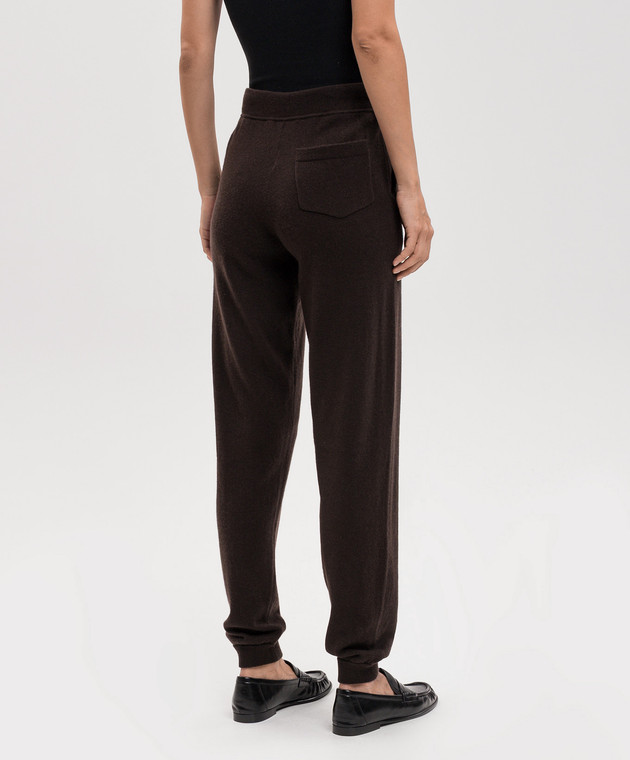 Allude Коричневі джогери з вовни та кашеміру 26537011 зображення 4
