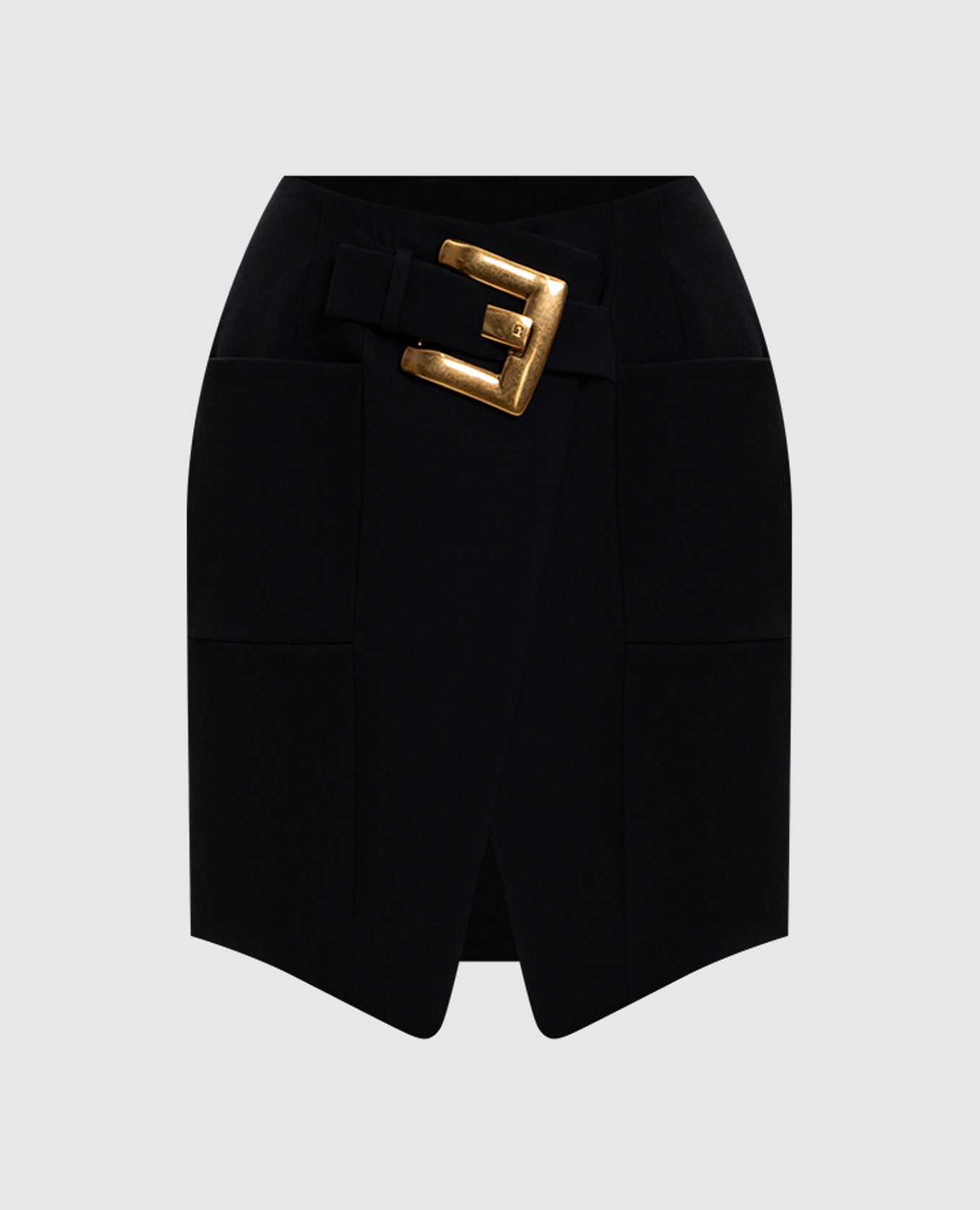 

Черная юбка из шерсти, Черный, Юбки прямые