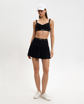 AMIRI Черный топ с принтом монограммы AWBOAC1005