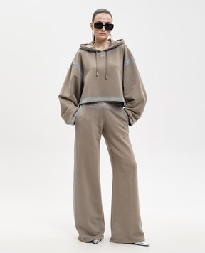 Off-White Коричневі спортивні штани Spray 2CH027S26FLE001