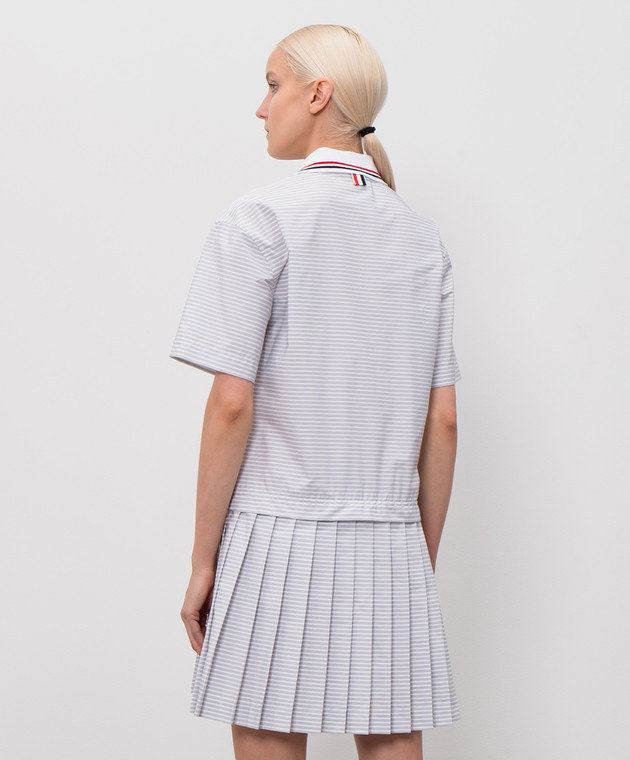 Thom Browne Сукня-плісе в смужку FDSF44A07878 зображення 4