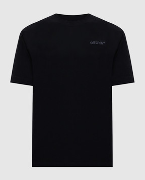Off-White Чорна футболка 44MAA027C9J01C