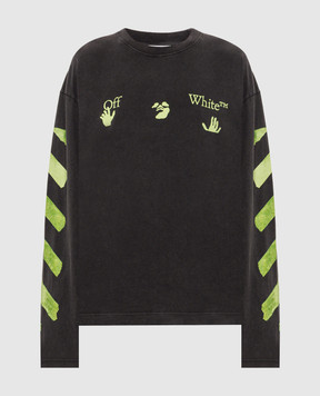 Off-White Чорний лонслів Bacco Arrow 44MAB09CF26J008