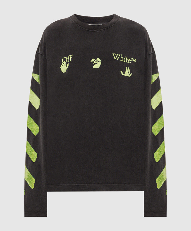 Off-White Чорний лонслів Bacco Arrow 44MAB09CF26J008