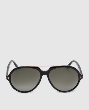Tom Ford Чорні сонцезахисні окуляри Aalto FT1210