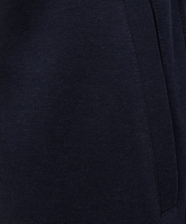 Brunello Cucinelli Спортивні штани темно-синього кольору MM8313243G зображення 5